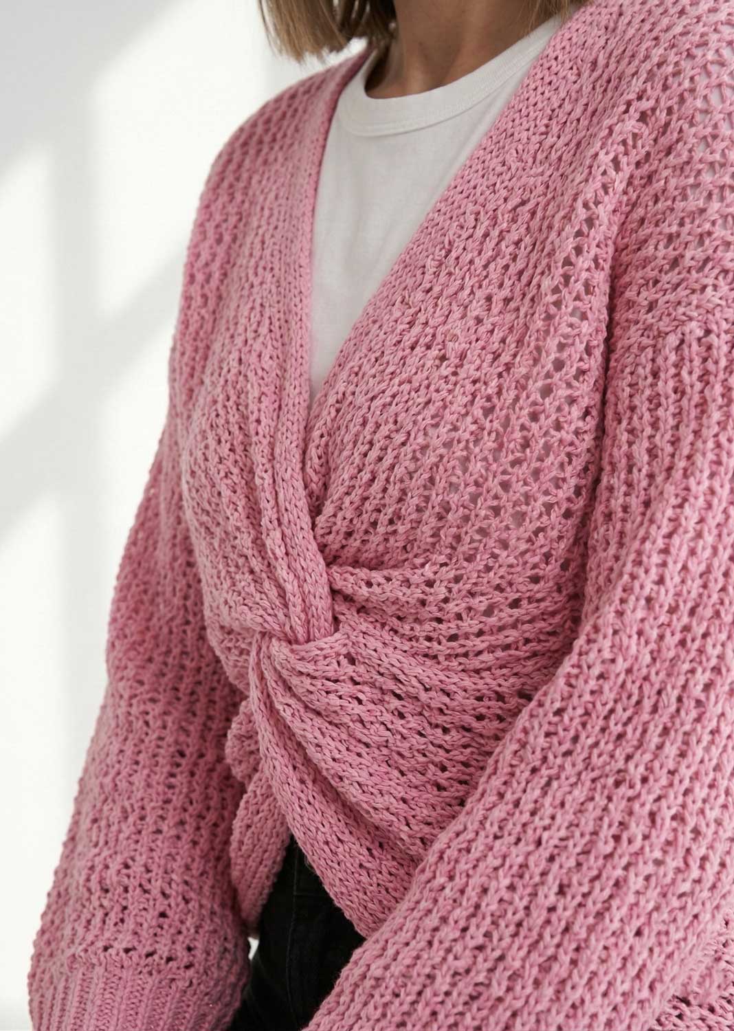 Lydia Crossover Jumper Pink