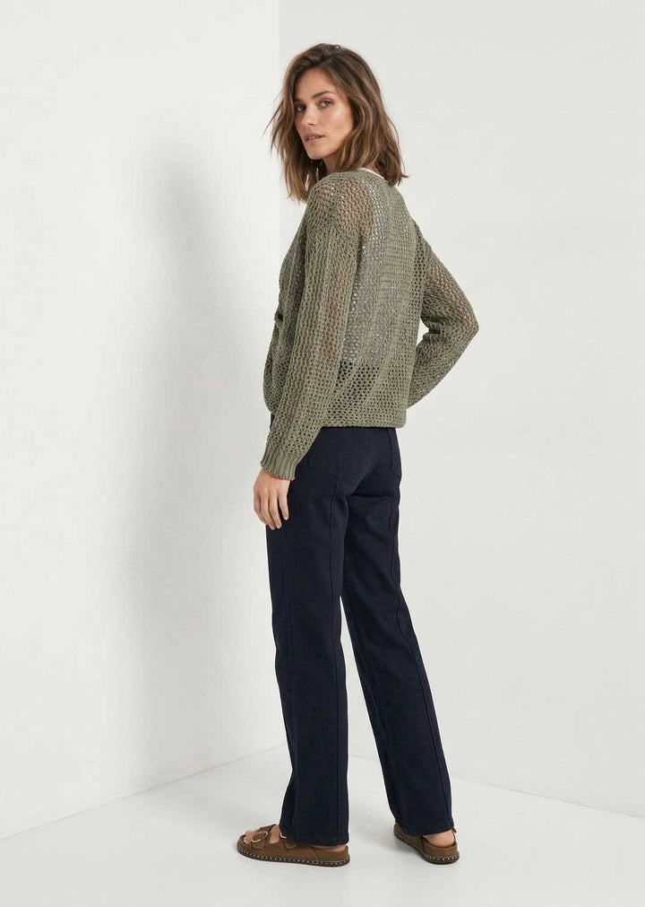 Lydia Crossover Jumper Khaki