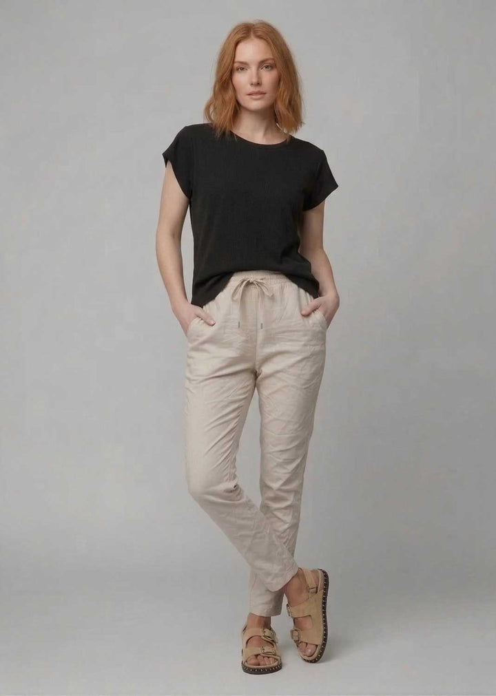 cream magic pants
