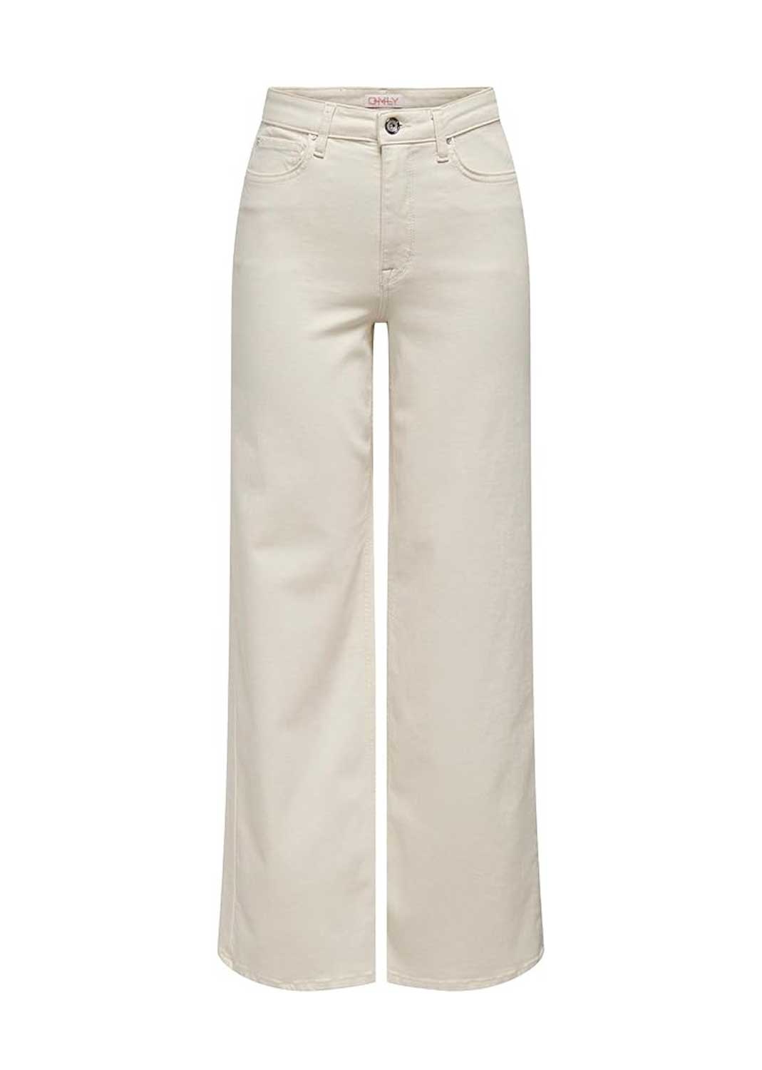 Madison Wide Leg Jeans in Cream