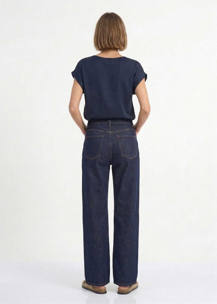 Madison Wide Leg Jeans Indigo