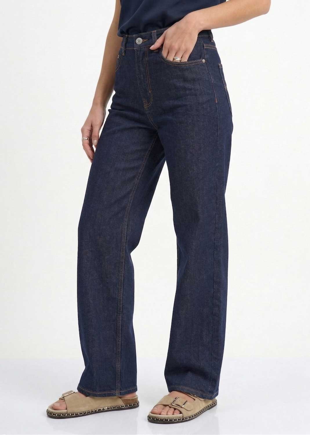Madison Wide Leg Jeans Indigo