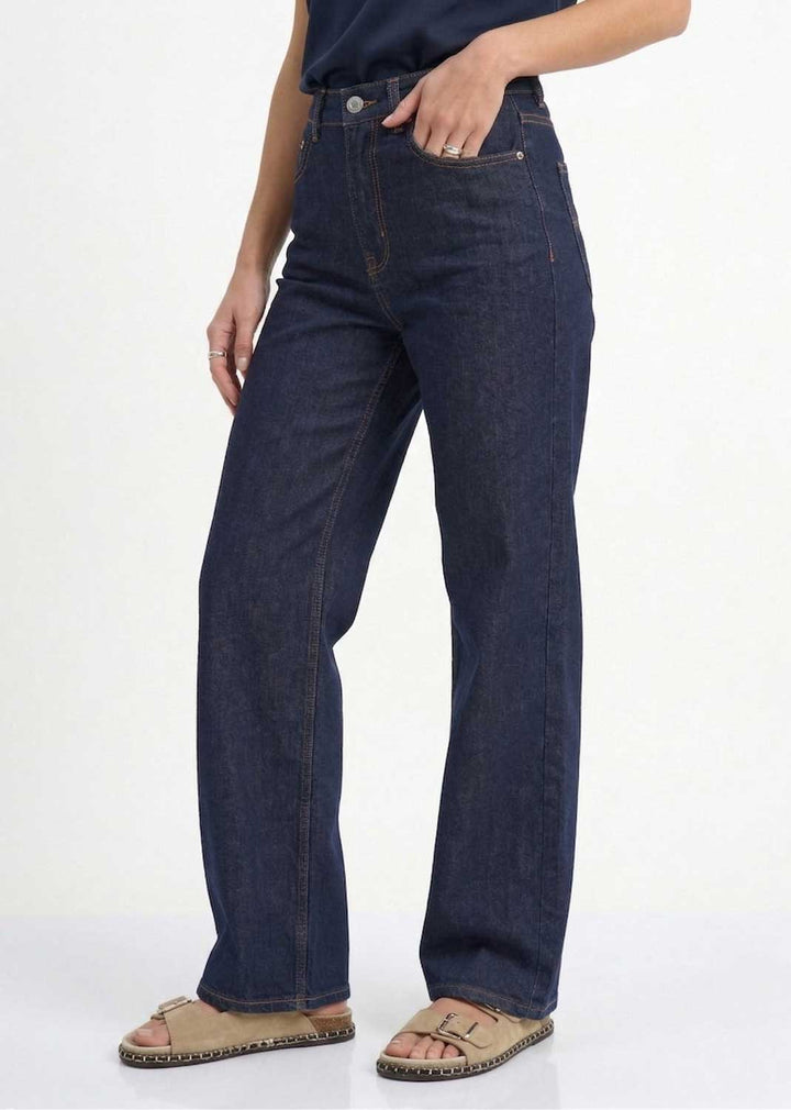 Madison Wide Leg Jeans Indigo