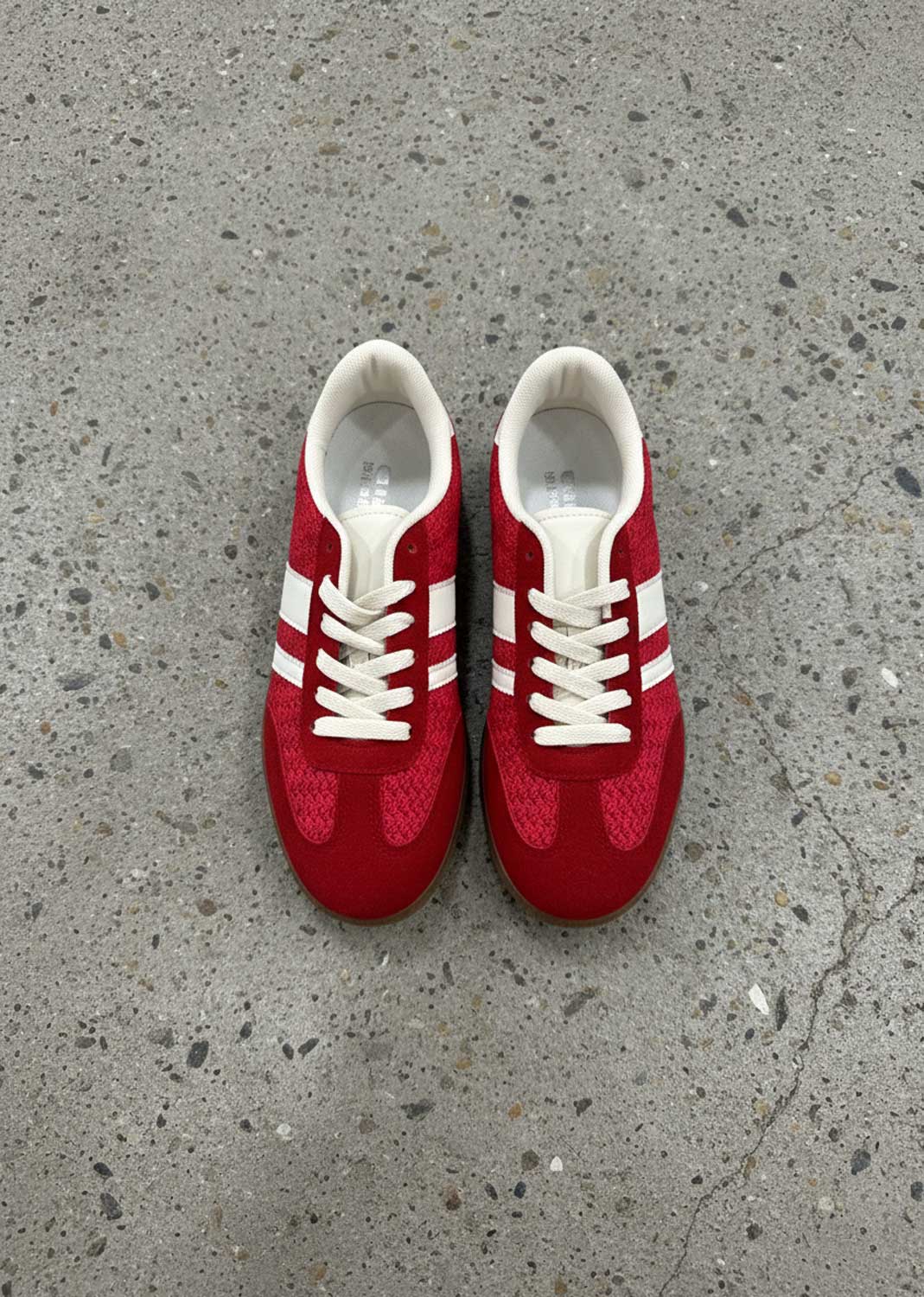 Malea Woven Contrast Trainers Red