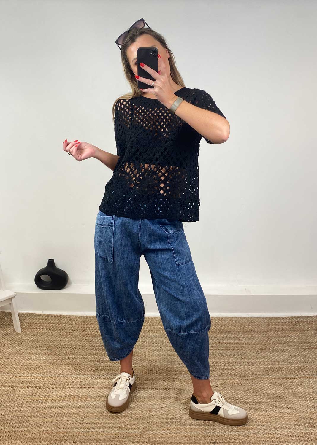Logan Denim Barrel Pocket Pants