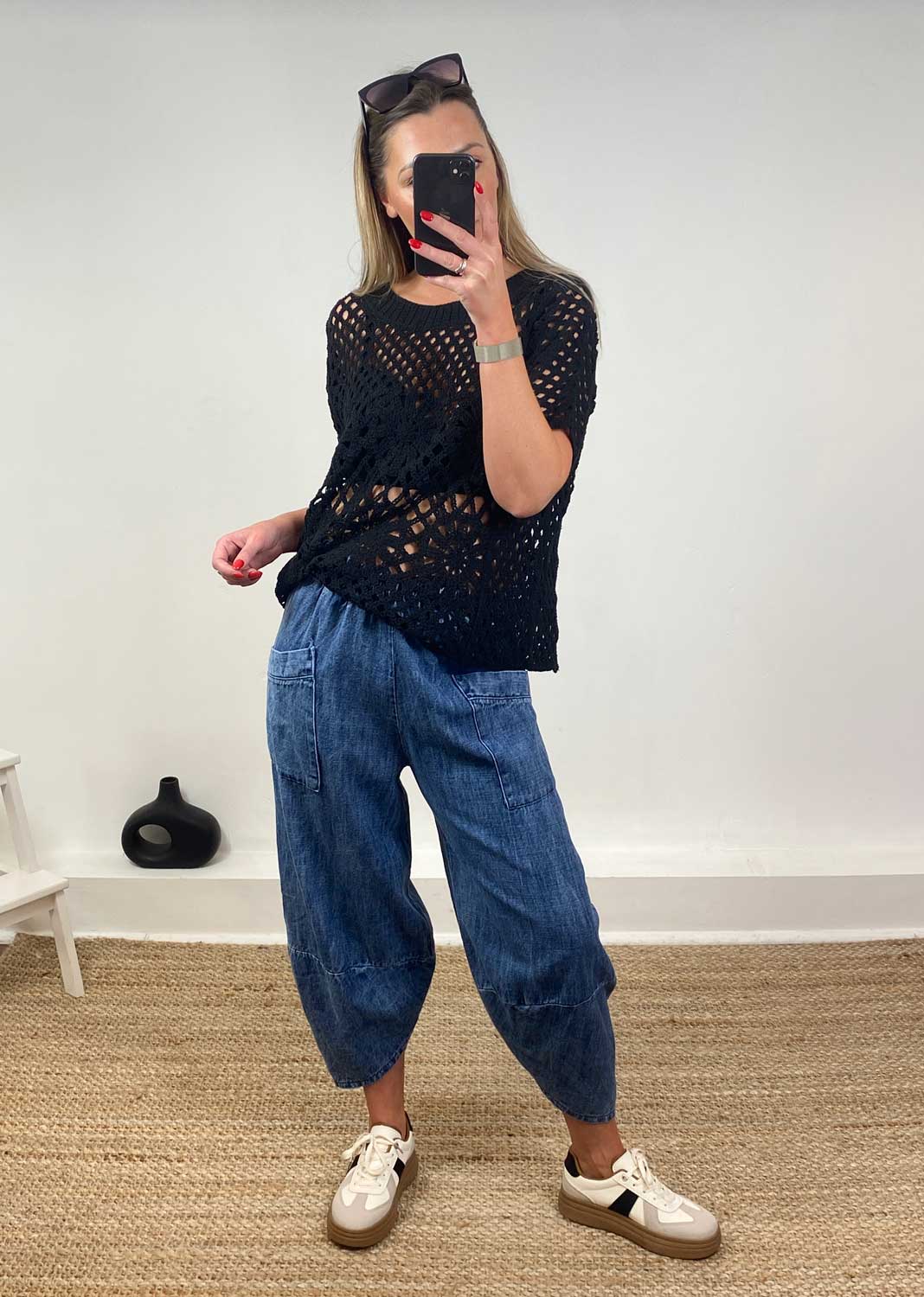 Logan Denim Barrel Pocket Pants