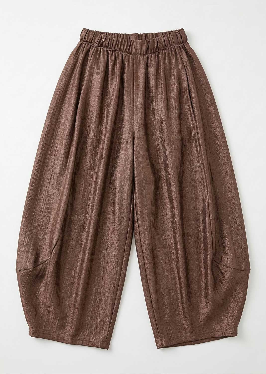 Shimmer Barrel Pants Espresso