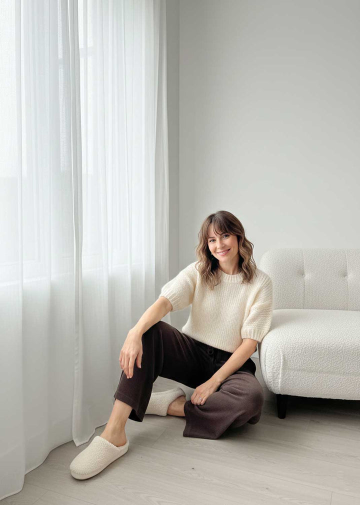 Misty Babycord Wide Pants Mocha