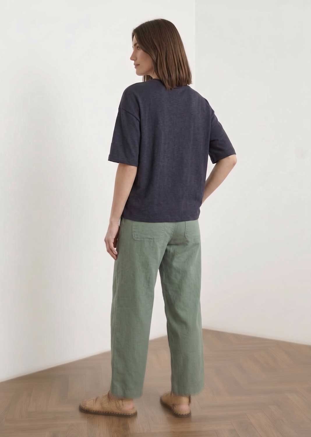 Nadine Sage Green Barrel Magic Pants
