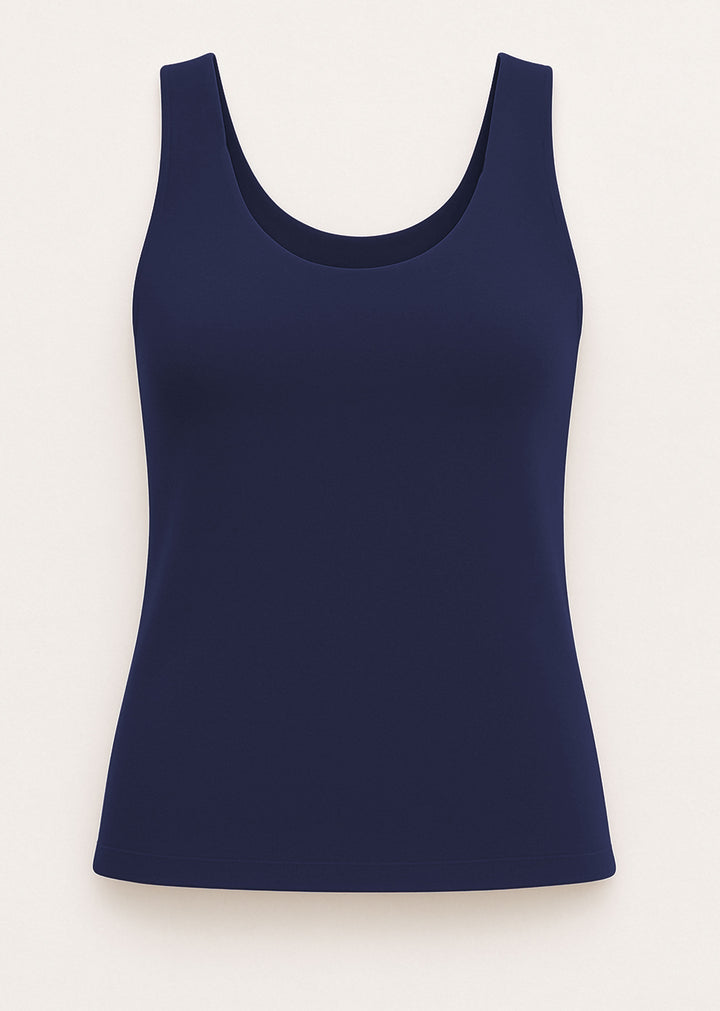 Navy Smooth Finish Vest 