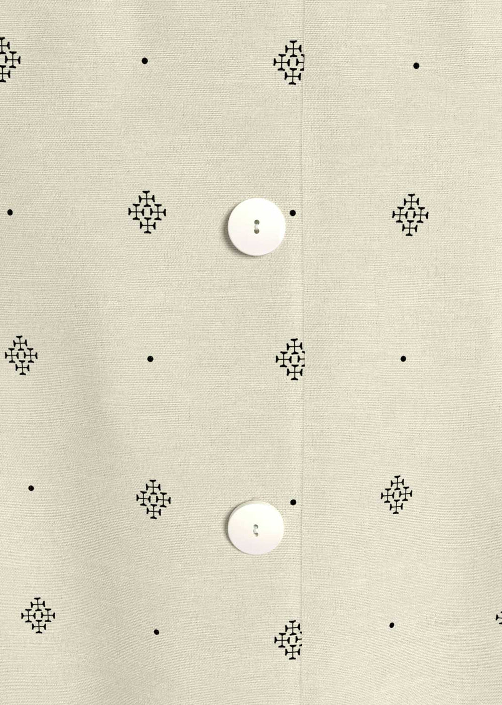 Priscilla Medallion Dress in Cream