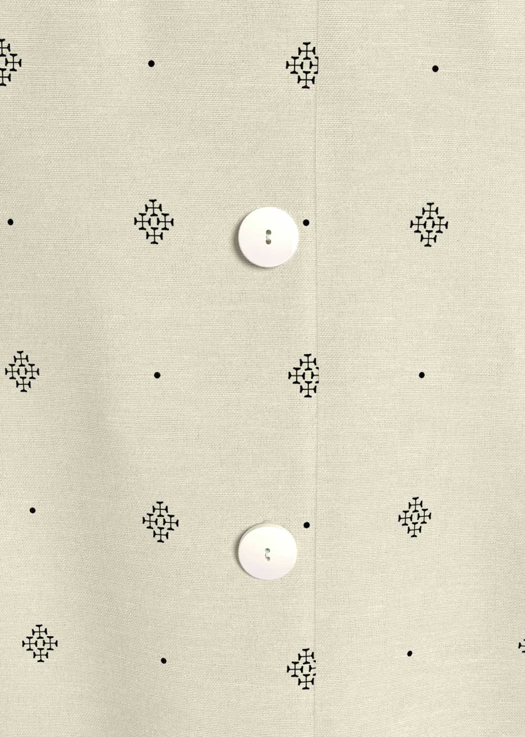 Priscilla Medallion Dress in Cream