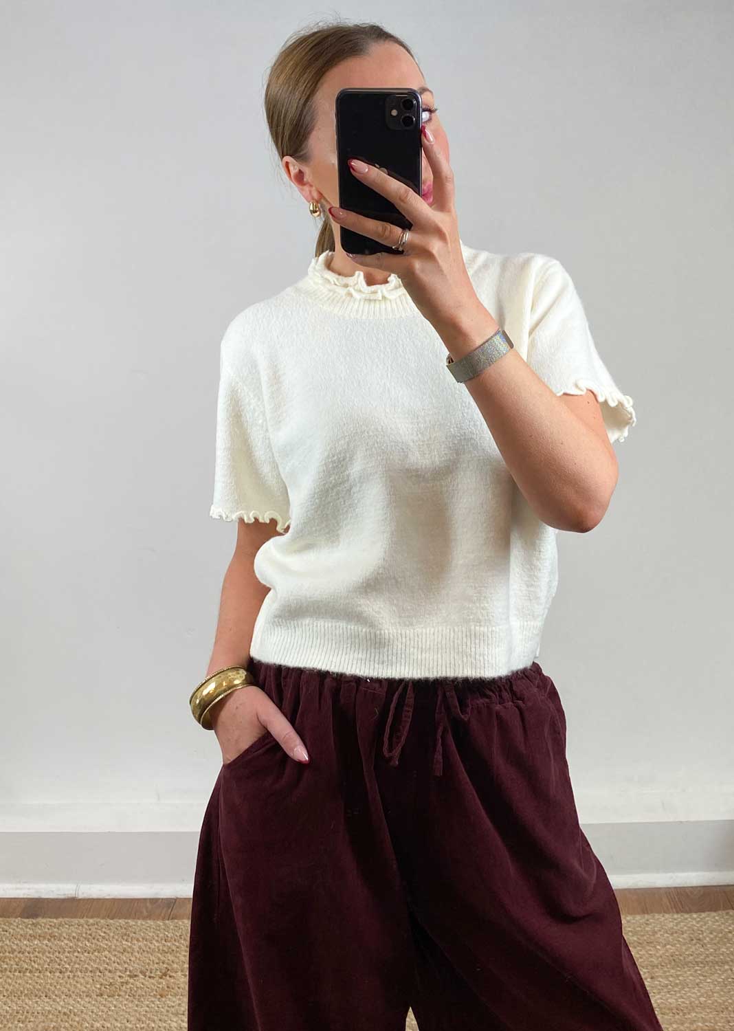 Reese Knit Top Cream