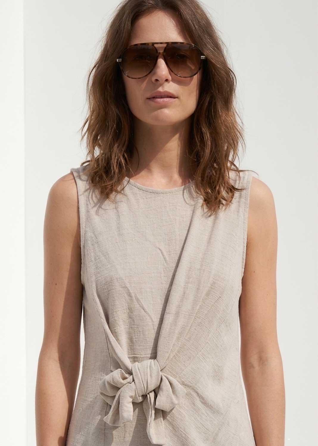 hopsack tie top 