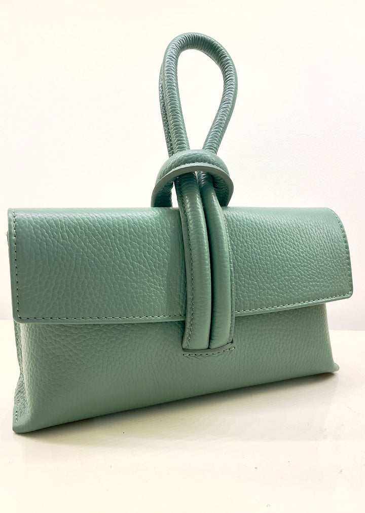 Loop Handle Leather  Bag