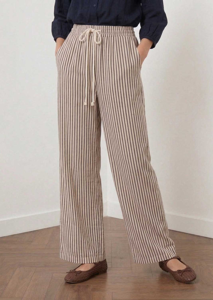 Scarlett Brown Stripe Pants