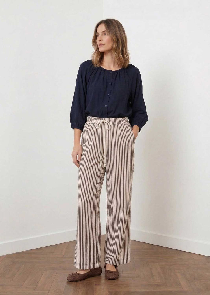 Scarlett Brown Stripe Pants