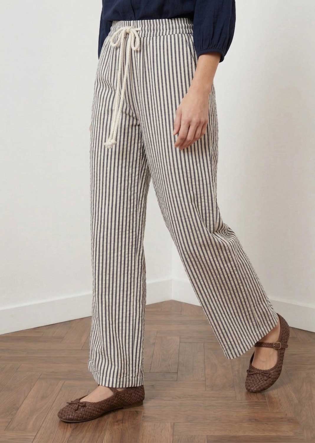 Scarlett Navy Stripe Pants