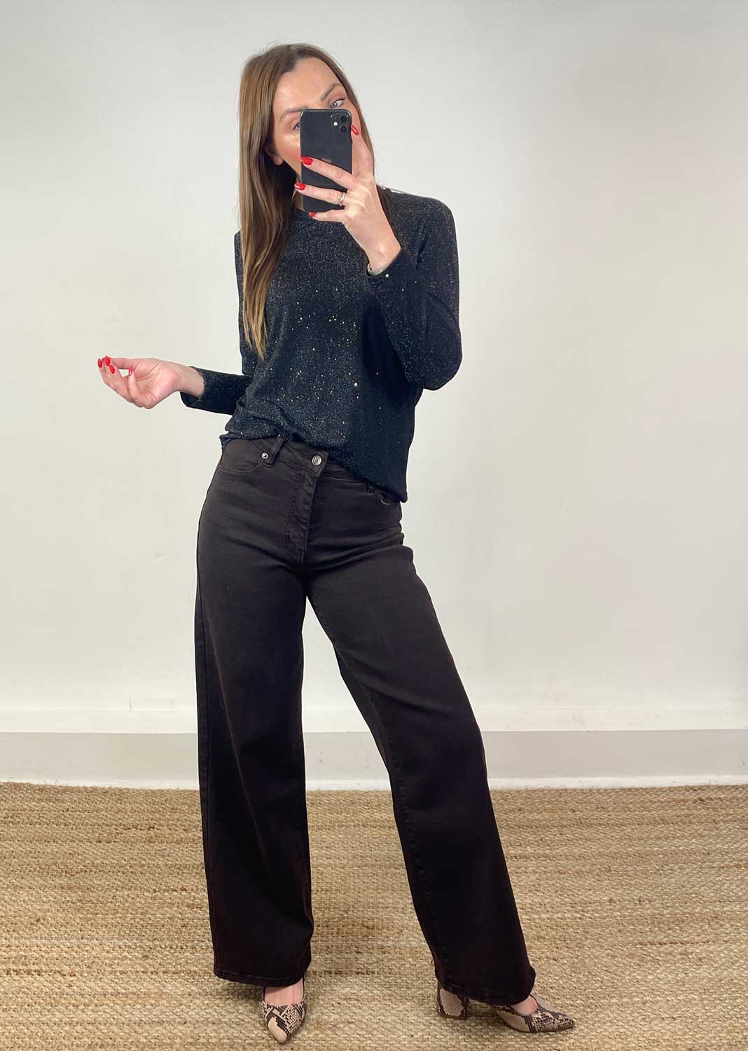 shimmer lurex top