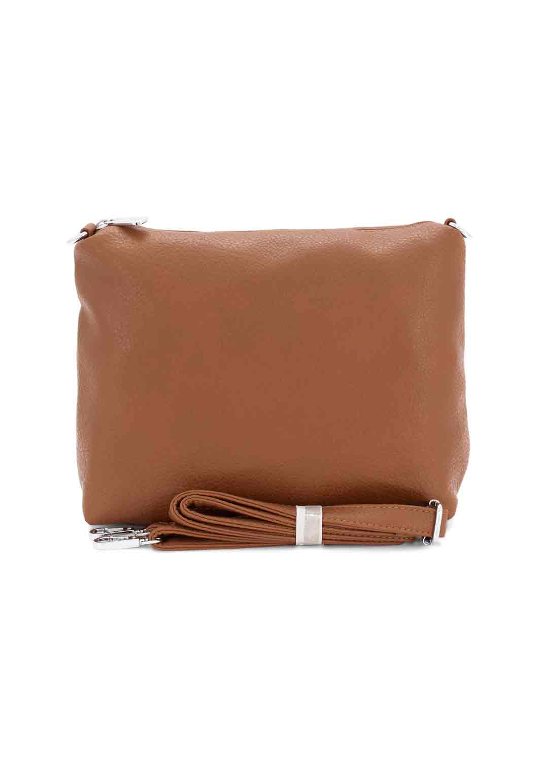 “Hermione leather shoulder bag in tan – Bond Fashion UK”
