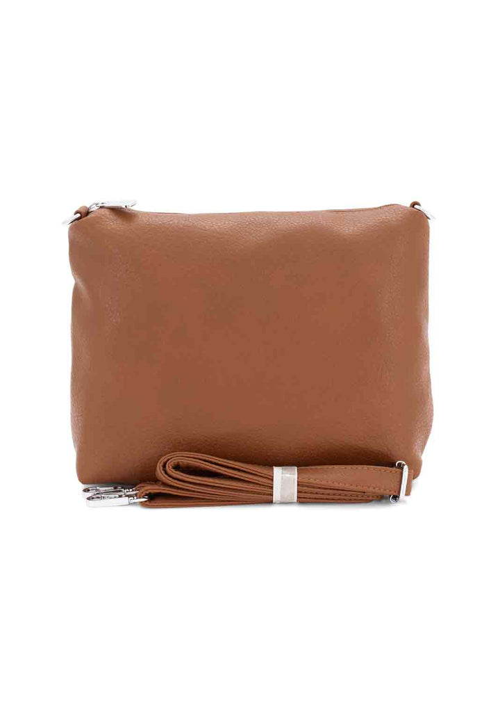 “Hermione leather shoulder bag in tan – Bond Fashion UK”