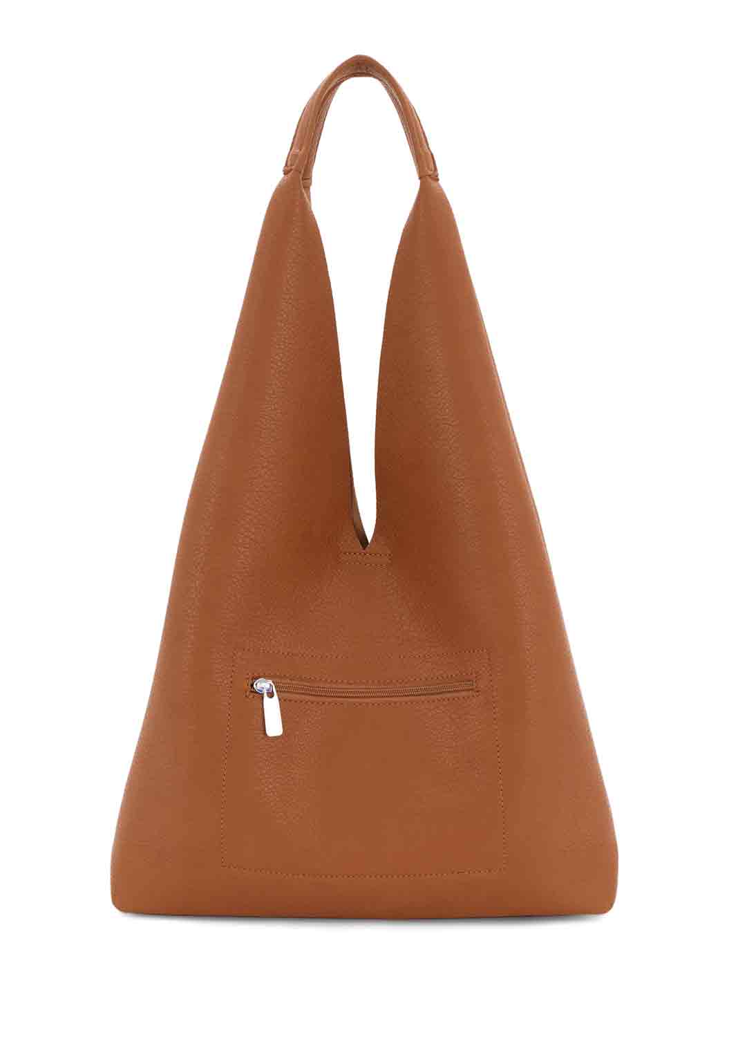 “Hermione leather shoulder bag in tan – Bond Fashion UK”