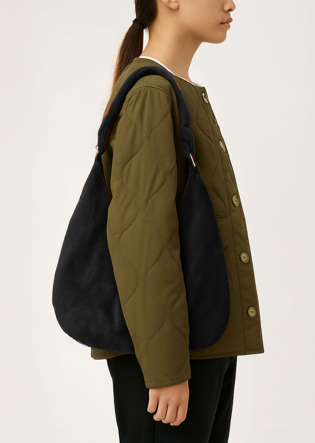 Suede Bag in Black