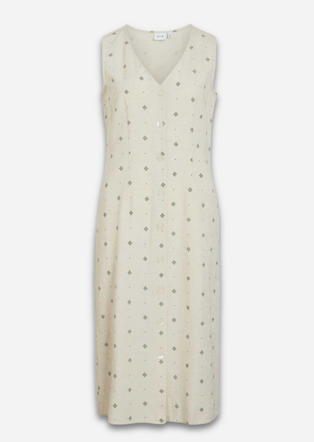 Priscilla Medallion Dress in Cream