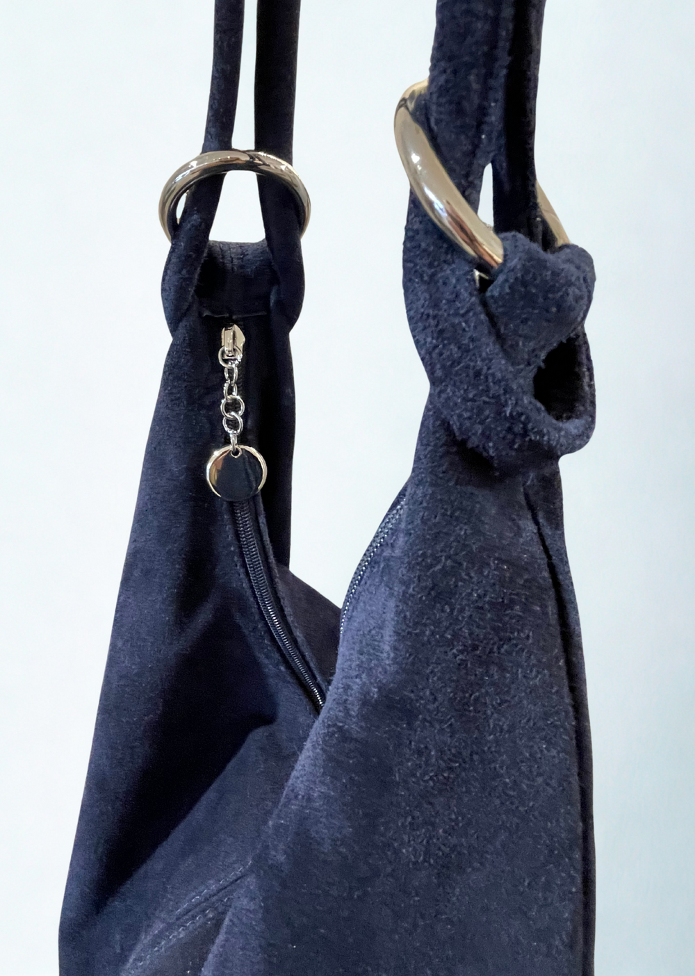 Cisco Suede Bag in Navy