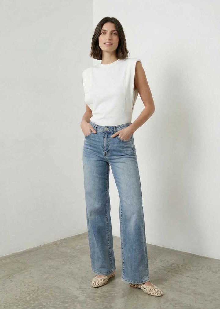 Valentina Vintage Wash Dad Jeans