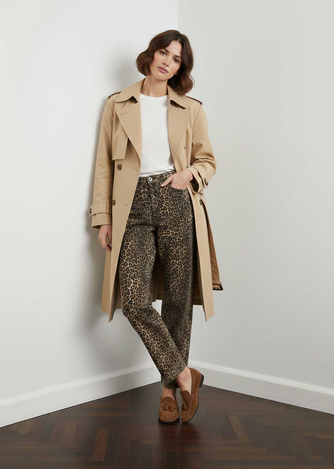 Whimsy Barrel Leg Leopard Jeans
