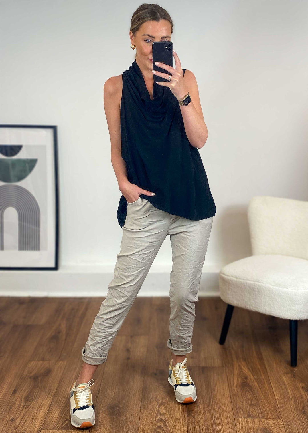 beige Magic Pants