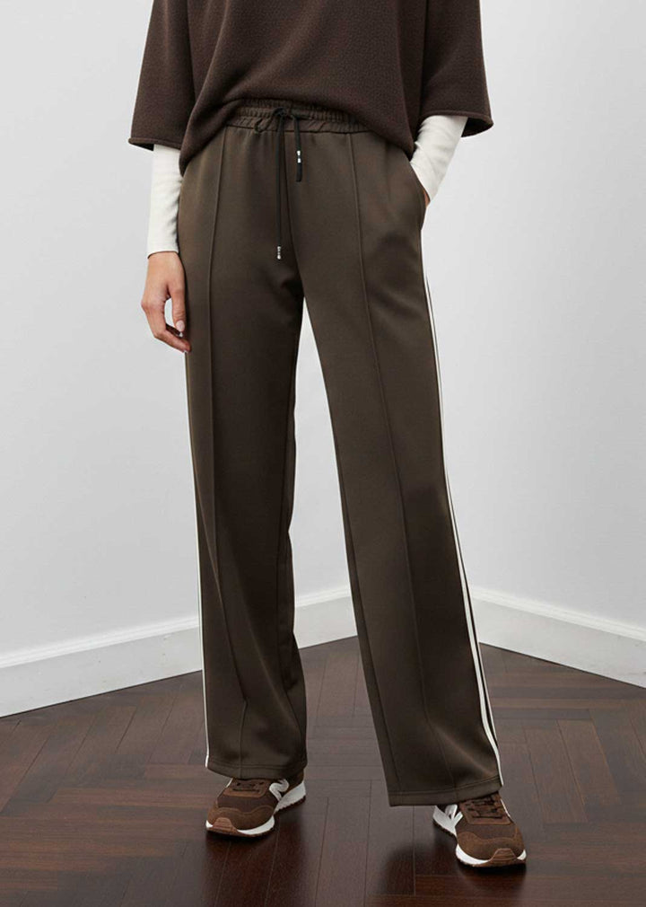 Cory Side Stripe Track Pants Chocolate