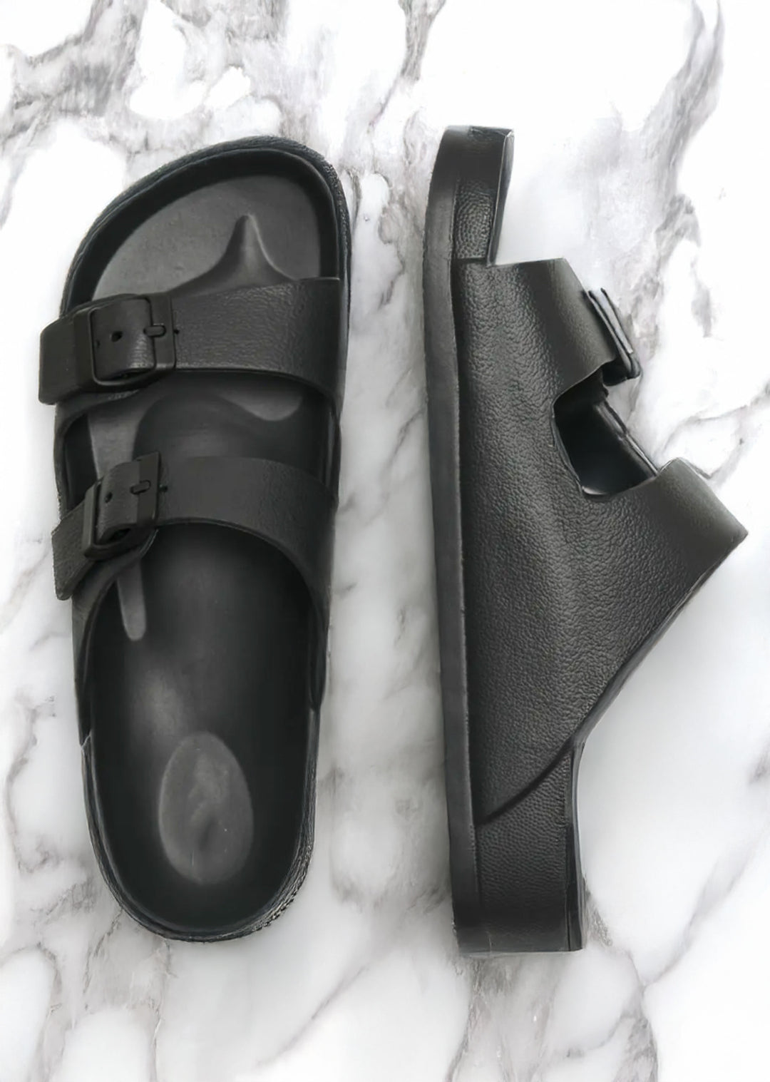 Cristy Footbed Sandals Black