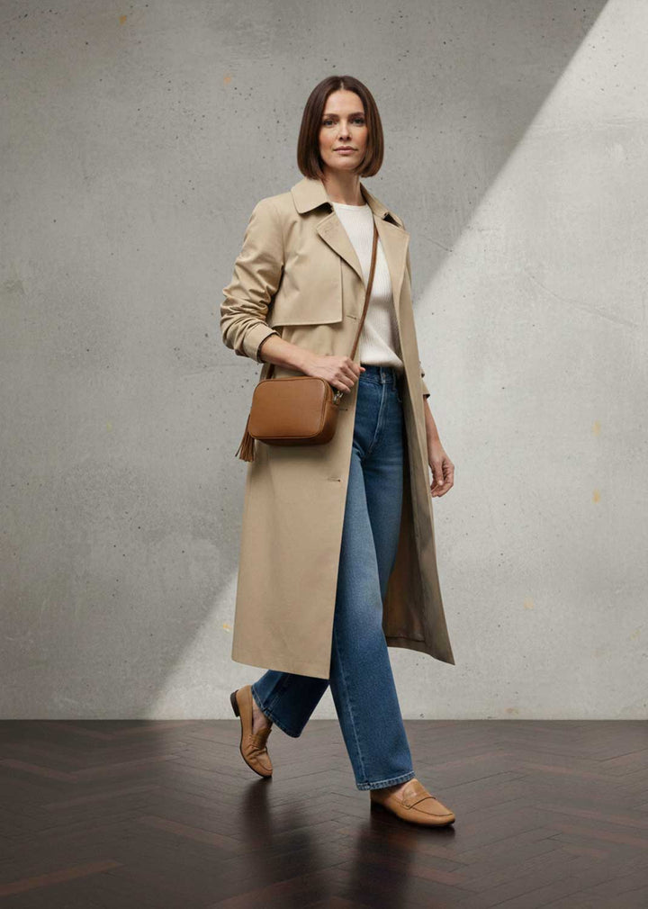 Global Leather Camera Bag Tan