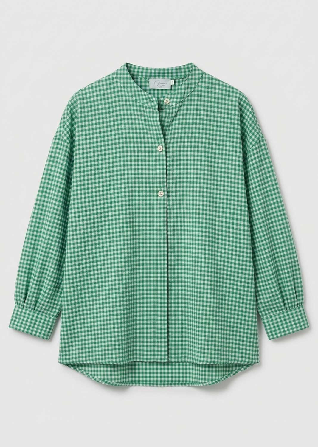 Haven Green Gingham Blouse
