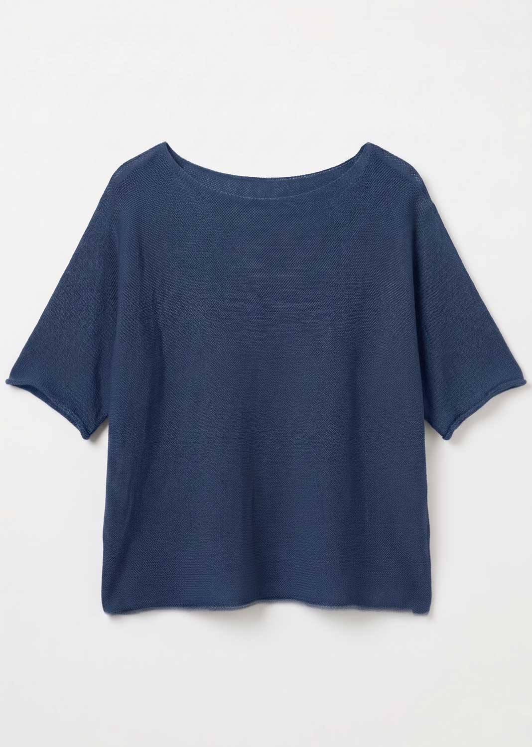 Josie Navy Fine Knit Top