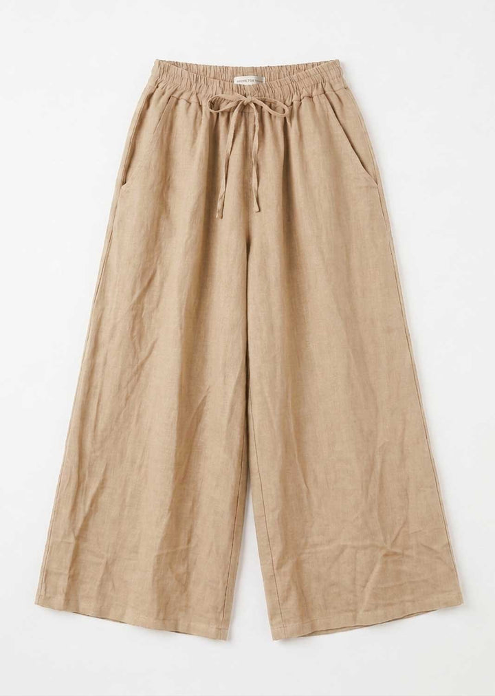 beige linen pants