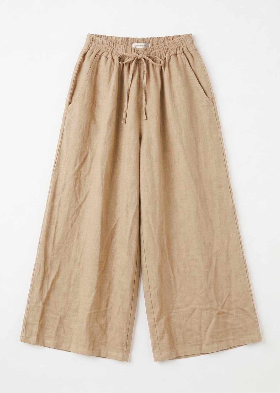 Leighton Stone Linen Wide Leg Pants