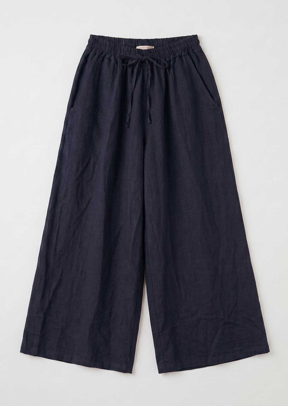 navy linen pants