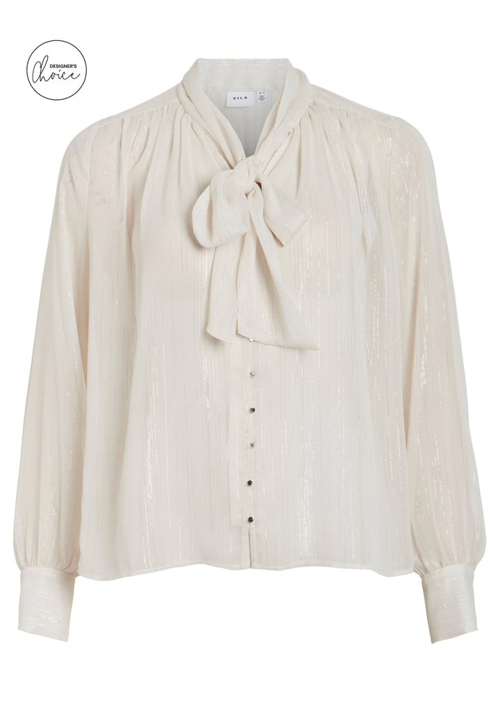 Cream Lurex Blouse