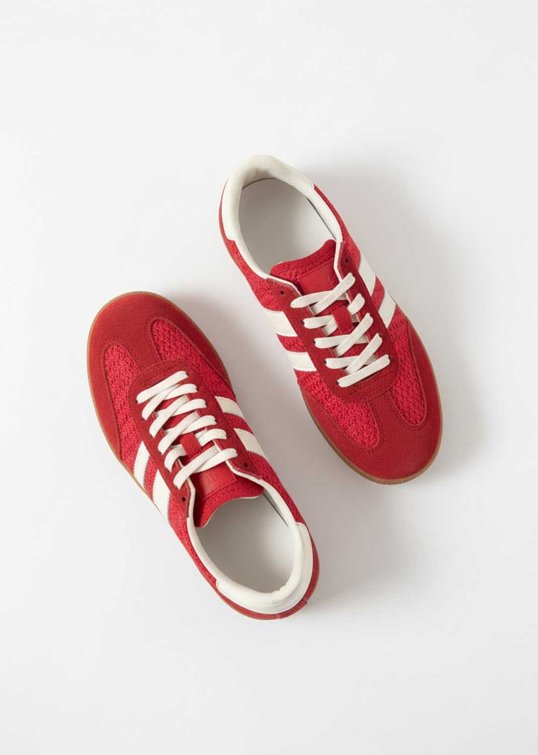 Woven Contrast Trainers Red