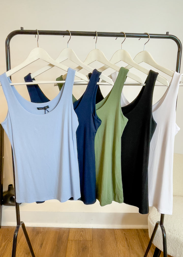 Naomi Classic Vest Top in White
