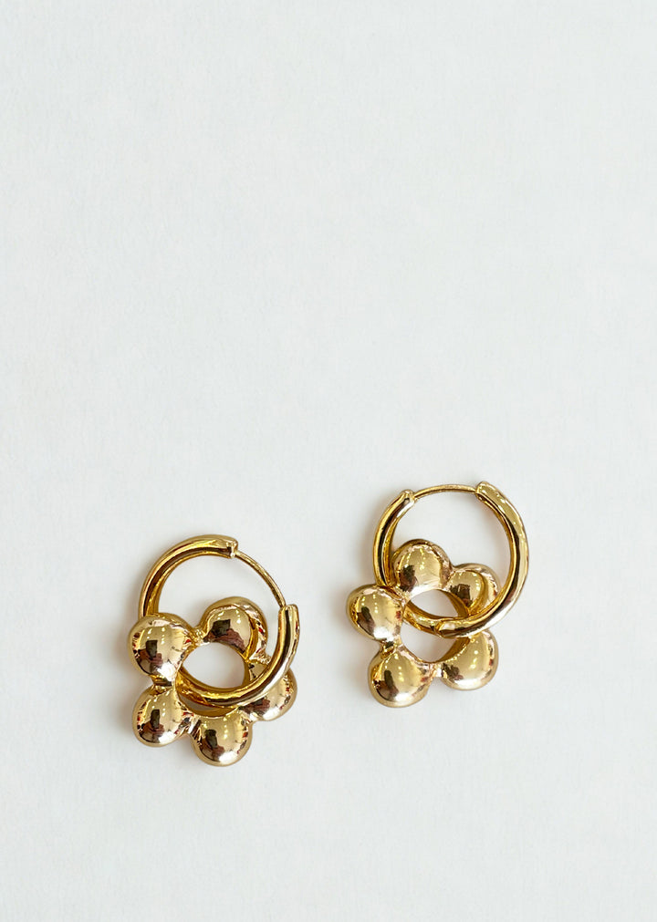 Rita Daisy Hoop Earrings